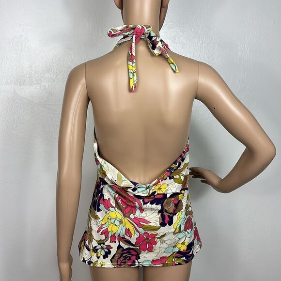 Victoria's Secret Swim Floral Print Halter Neck Tankini Size 36D - Picture 4 of 6